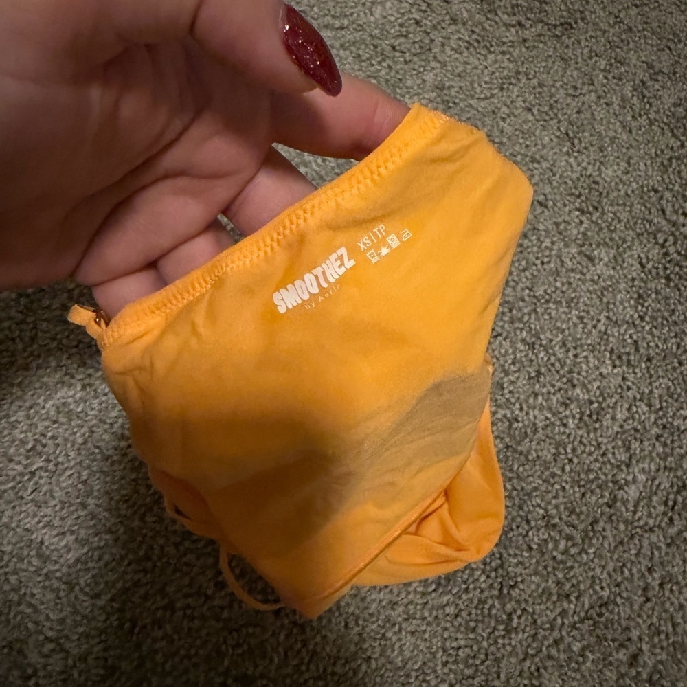 Aerie smoothie Women's Orange Spaghetti Strap crop top - Picture 4 of 4